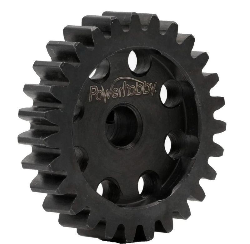 PH24TM5 Powerhobby Hardened Steel 24T Mod1 5mm Pinion Gear Mod 1 Speed Run / Drag Racing