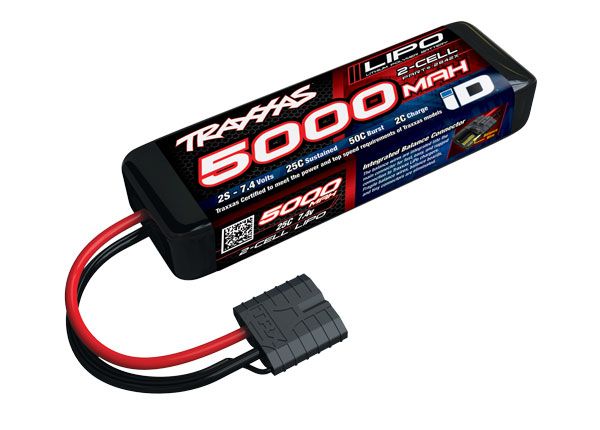 2842x 5000 mAh 7.4 Volt 2-Cell LiPo Battery