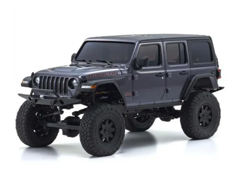 Kyosho Mini-Z 4x4 Jeep Wrangler Unlimited Rubicon, Granite Crystal Metallic, Readyset