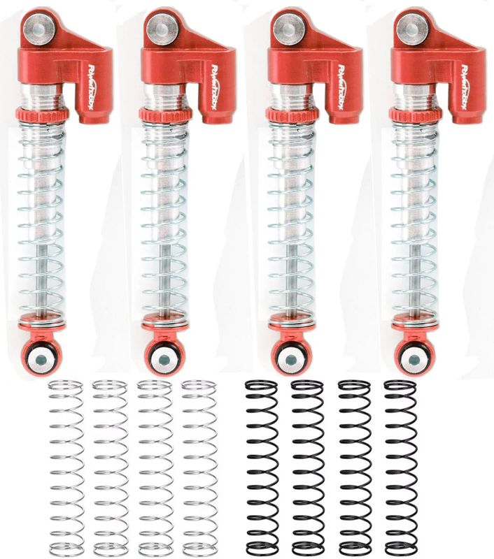 Powerhobby Axial SCX24 Micro Crawler Aluminum Threaded Long Travel Shocks Jeep