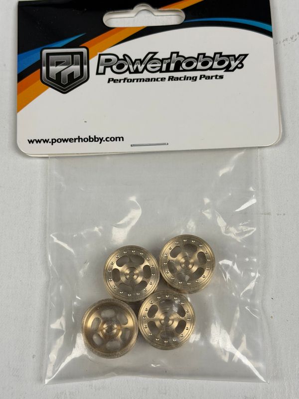 Powerhobby Brass Wheels 6-Slot(4) Axial SCX30