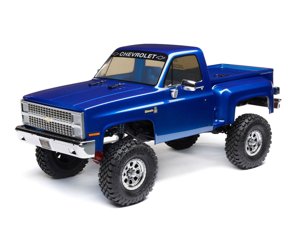 1/10 SCX10 III Base Camp 1982 Chevrolet K10 4X4 RTR Brushed Rock Crawler, Blue