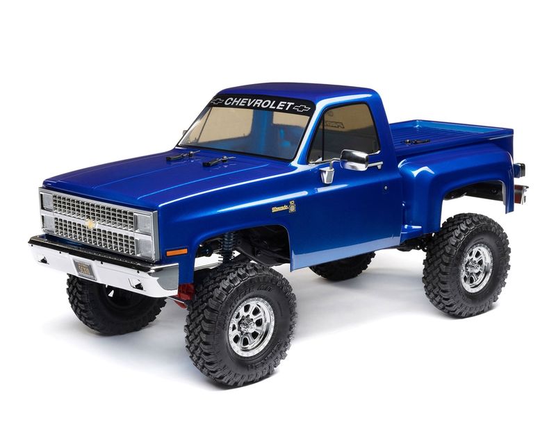 1/10 SCX10 III Base Camp 1982 Chevrolet K10 4X4 RTR Brushed Rock Crawler, Blue