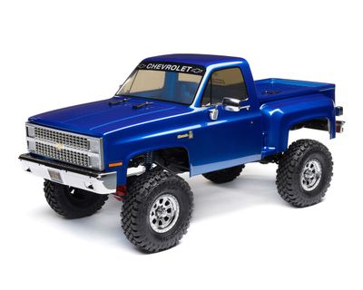 1/10 SCX10 III Base Camp 1982 Chevrolet K10 4X4 RTR Brushed Rock Crawler, Blue