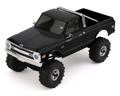 1/30 SCX30 Chevrolet K10 4X4 RTR Brushed Rock Crawler (Battery &amp; Charger Included), Black