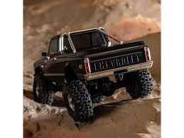 1/30 SCX30 Chevrolet K10 4X4 RTR Brushed Rock Crawler (Battery &amp; Charger Included), Black