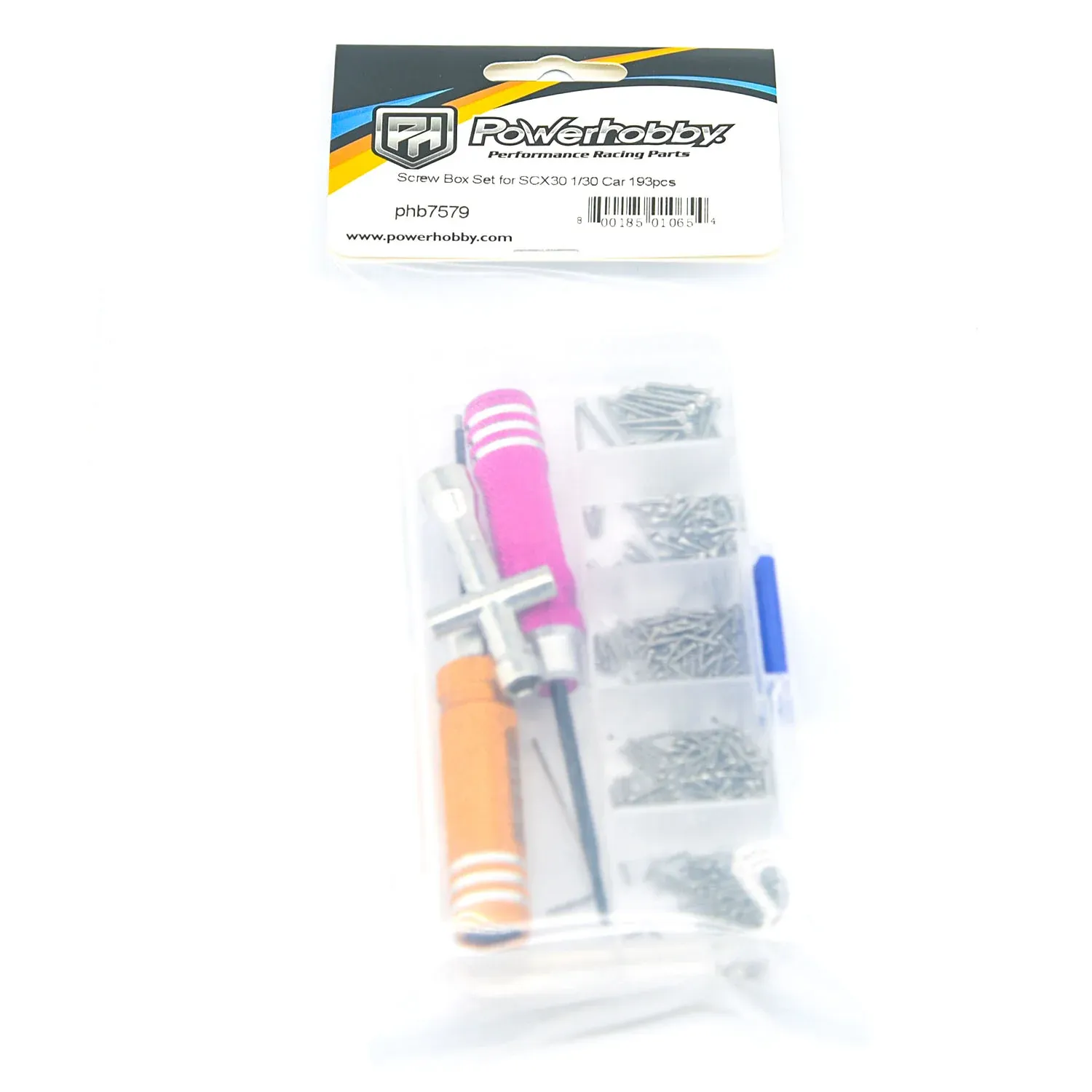 PHB7579 Powerhobby Screw Box Set 194pcs Axial SCX30