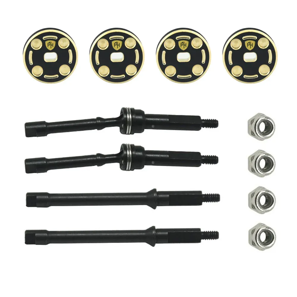 PHB7563 Powerhobby 1144 Steel Hardening +4mm CVD with Brass +4mm Weight Axial SCX30