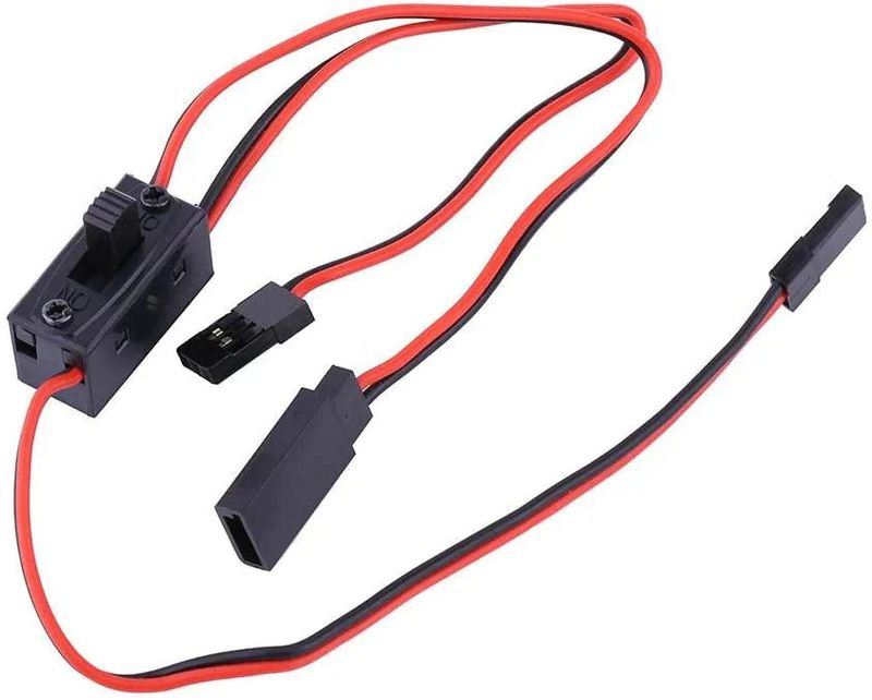 Powerhobby RC 3 Way Switch Receiver Battery On/Off w JR &amp; Futaba Lead