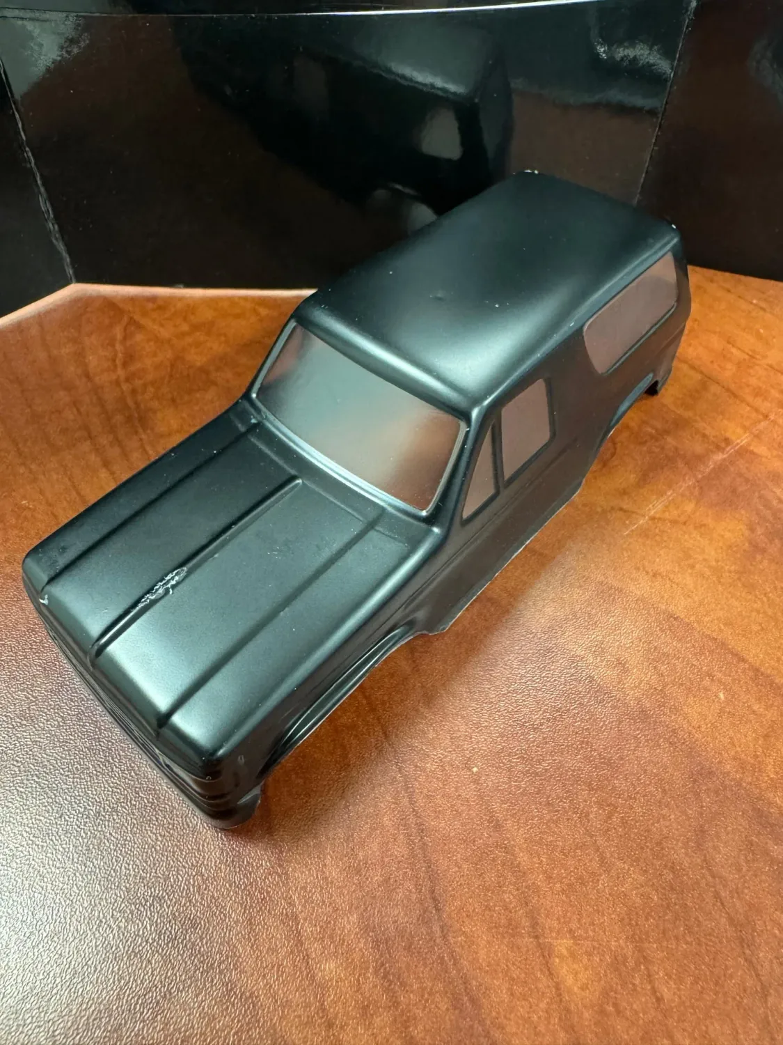 PHB7621D Axial SCX30 Painted Truck Body Black Fits: Jeep / Bronco Type D