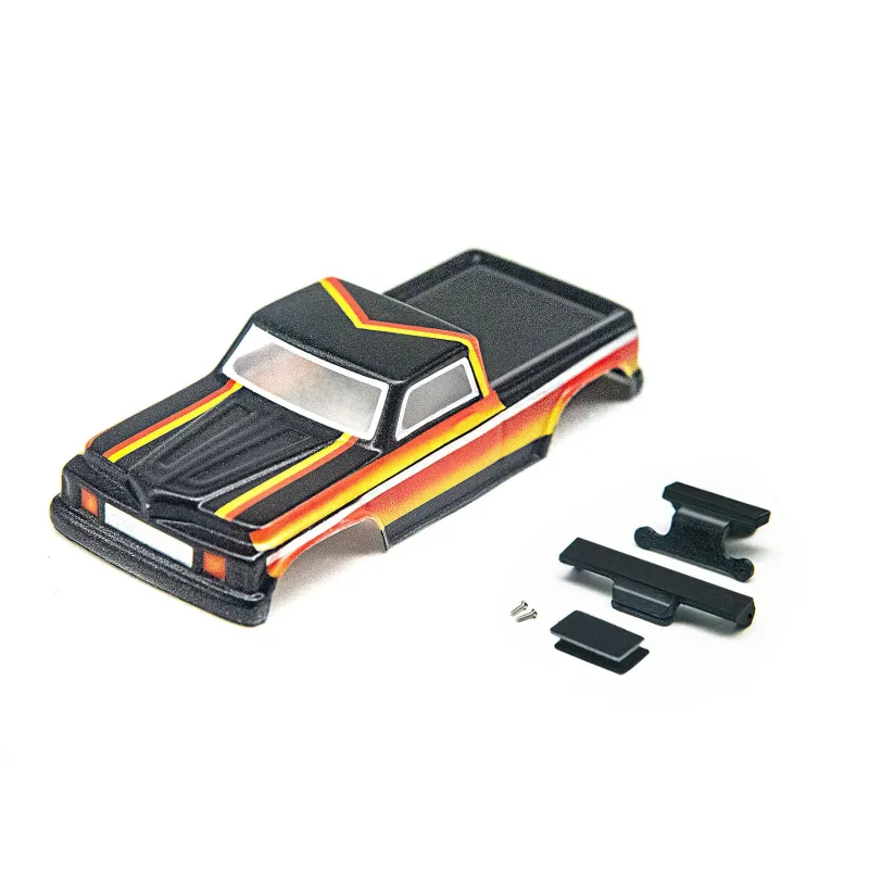 PHB7581B Axial SCX30 Painted Body - Black / Yellow