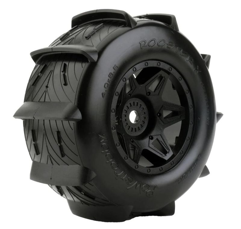 Powerhobby Rooster X Belted Paddle Sand Snow Tires 1/5 FITS Traxxas X-Maxx