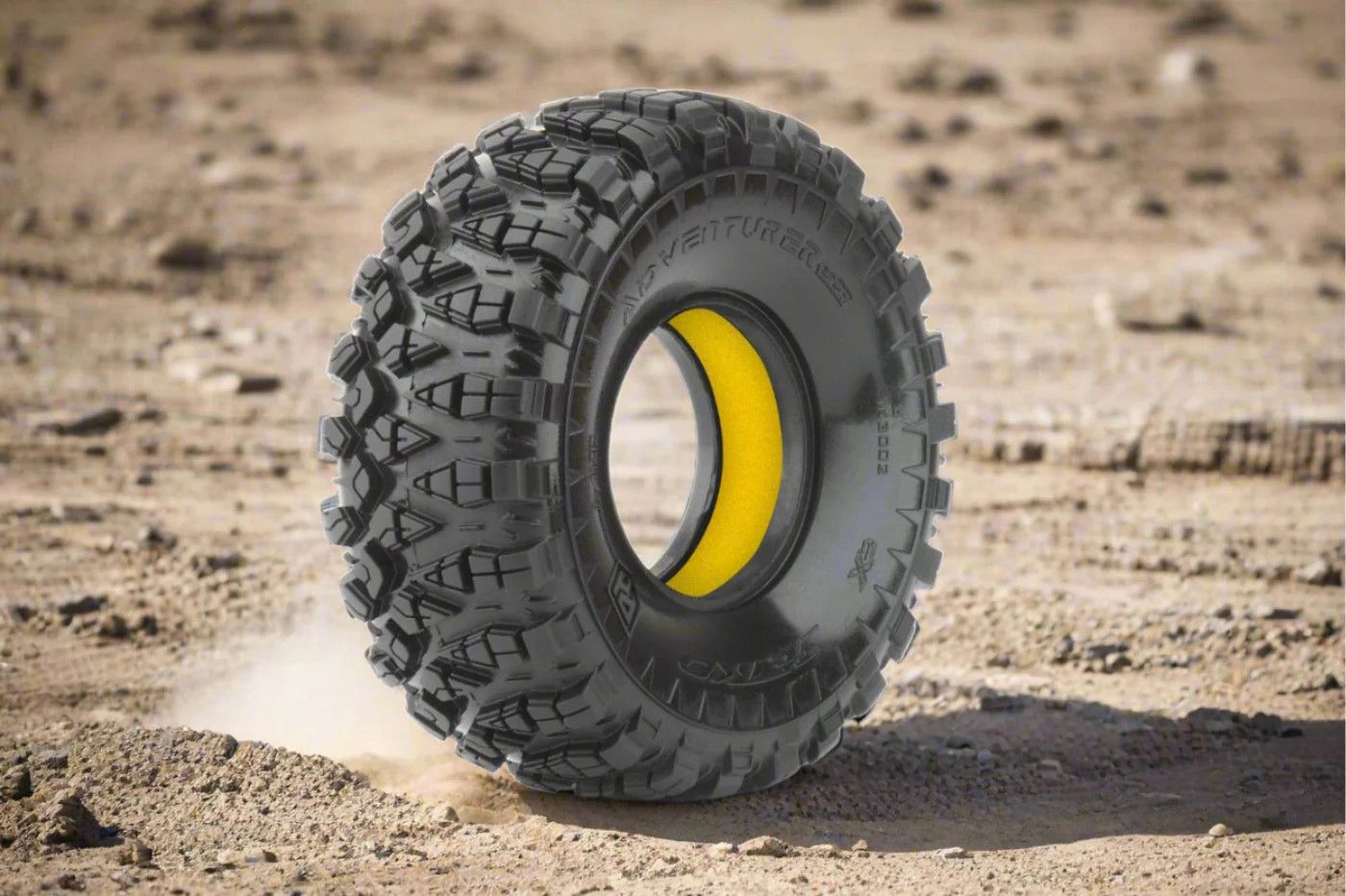 Powerhobby 1.9" 1/10 Crawler Adventurer Tires Ultra Soft Yellow (2)