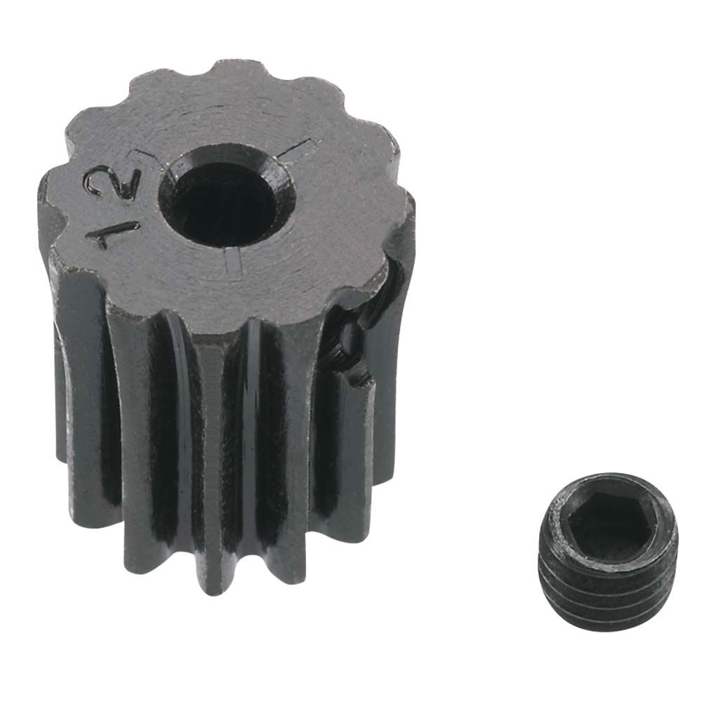 RRP1812 Hard Steel Motor Pinion Gear, 2mm/.5module, 12 Tooth