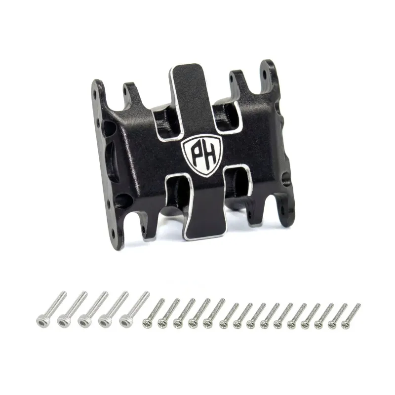 PHB7547Black Powerhobby Aluminum Skid Plate Black Axial SCX30