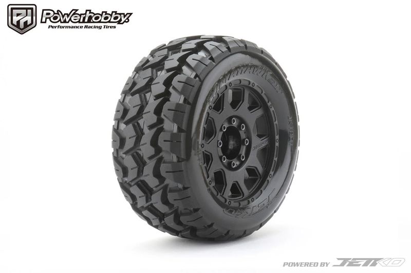 Powerhobby 1/8 MT 3.8 Tomahawk Belted Mounted Tires (2) 17MM