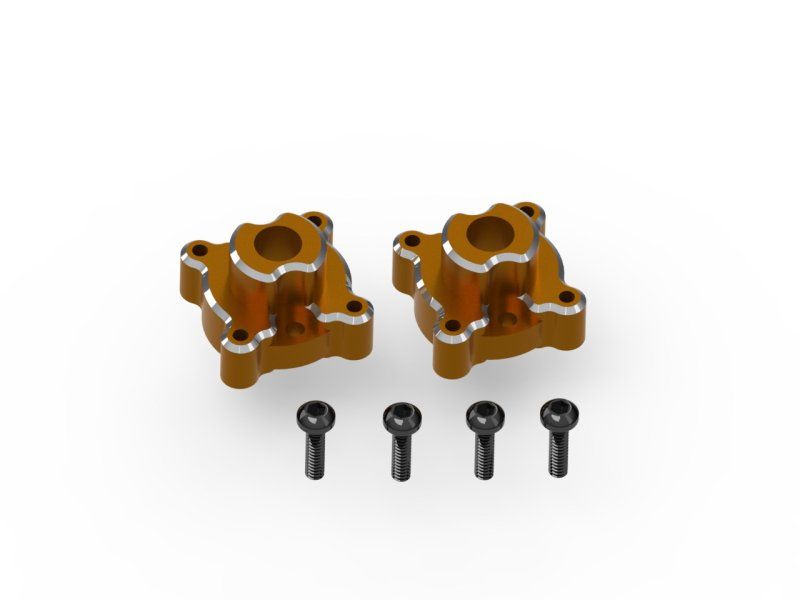 HPI161154 HPI Racing Aluminum Rear Hub Set (Orange / 2pcs), for Venture18