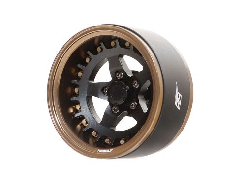 BRPB019BZMBK Boom Racing ProBuild™ 1.9" SS5 Adjustable Offset Aluminum Beadlock Wheels (2) Bronze/Matte Black