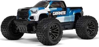 ARA4302V4T1 1/10 GRANITE 4X4 223S BLX BRUSHLESS MONSTER TRUCK RTR WITH DSC, BLUE
