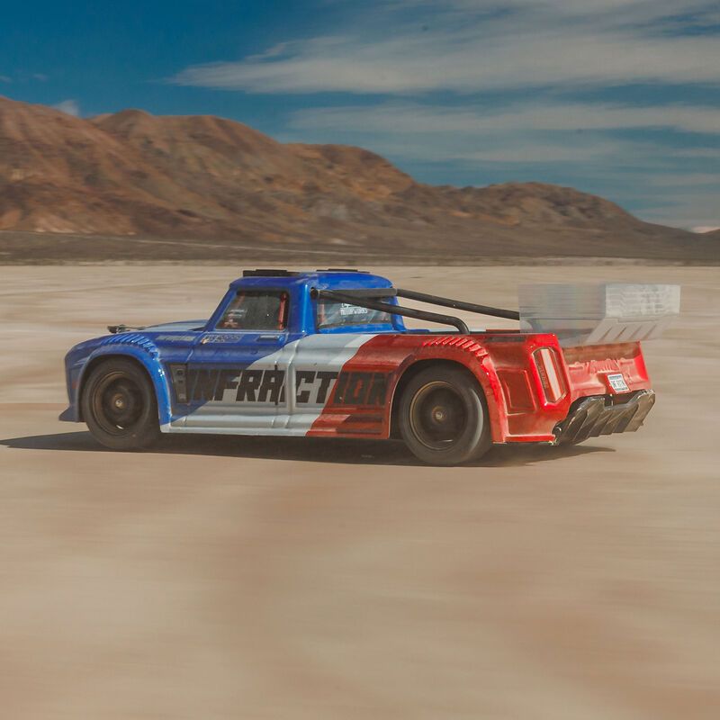 1/8 INFRACTION 223S DSC 4X4 RTR Brushless All-Road Street Bash , Blue/Red