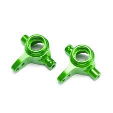6837G Traxxas Steering Blocks 6061-T6 Aluminum (Green-anodized) Left &amp; Right Slash 4X4