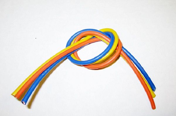 TQW1304 TQ Wire 13 Gauge Super Flexible Wire- 1' ea. Blue, Yellow, Orange