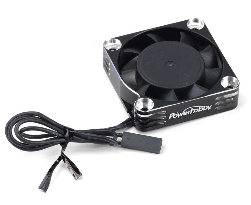 PHB7652Silver Powerhobby 40x40x10mm Tornado High Speed Aluminum RC Cooling Fan 40mm Silver 18000RPM