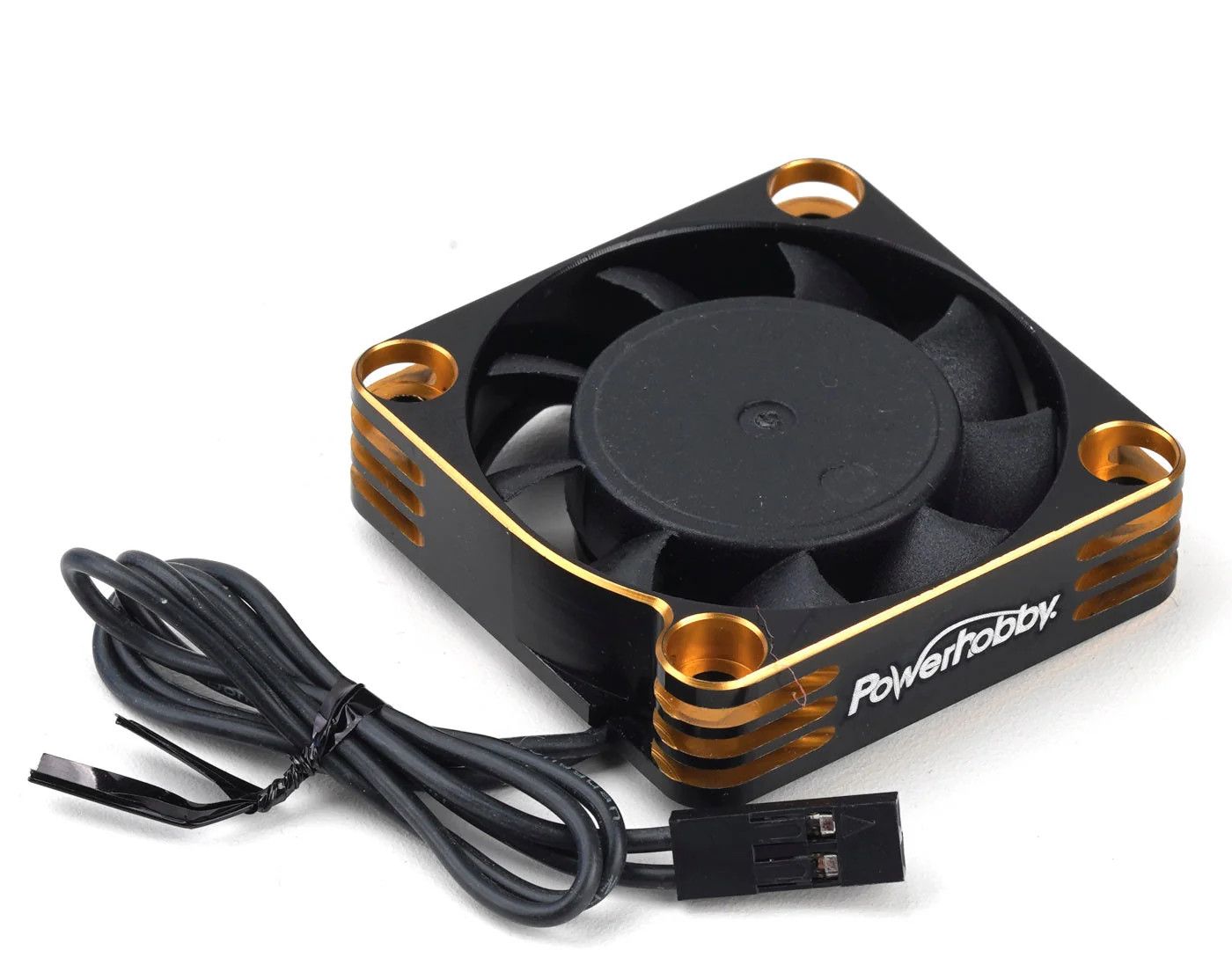 PHB7652Gold Powerhobby 40x40x10mm Tornado High Speed Aluminum RC Cooling Fan 40mm Gold 18000RPM