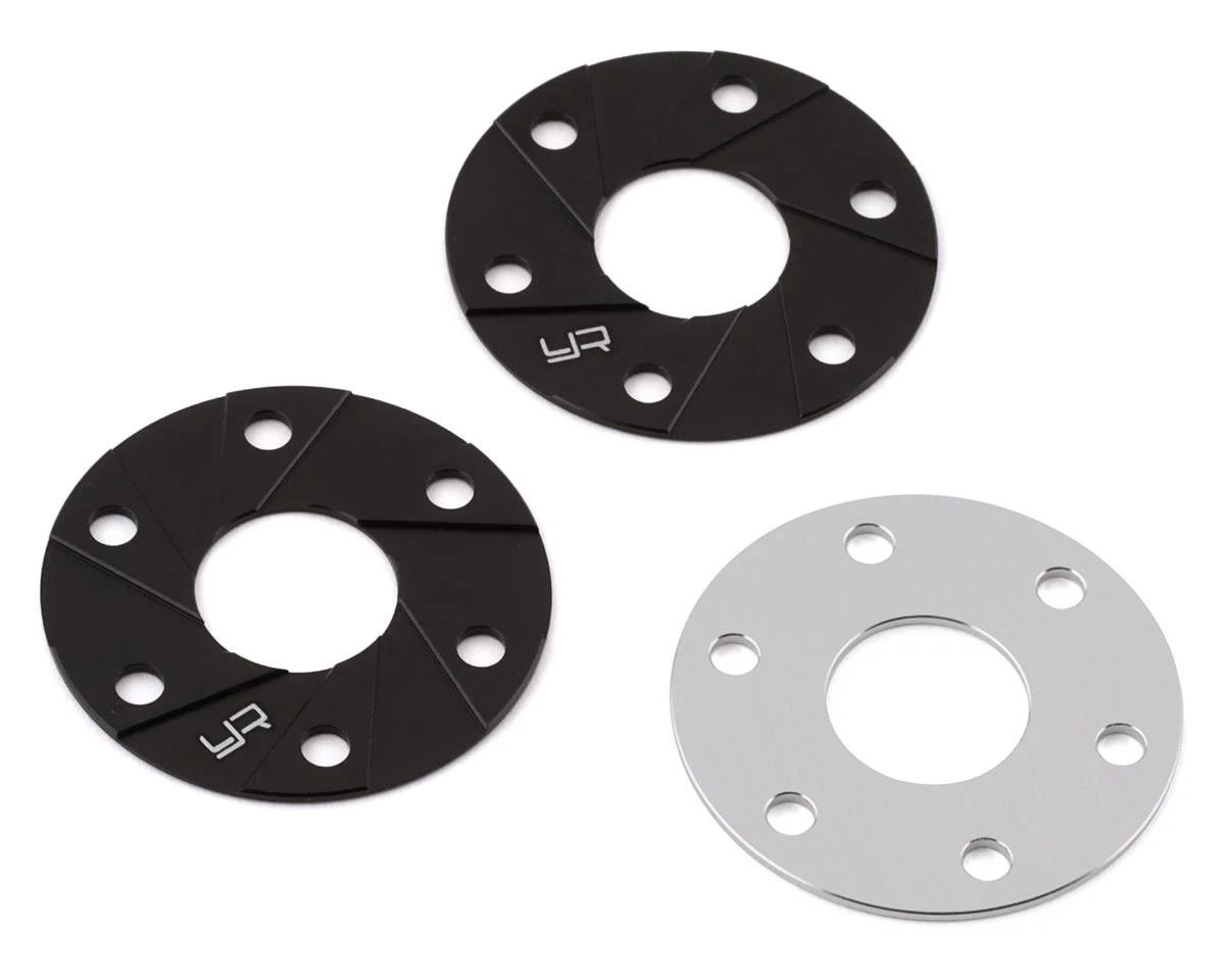 YA-0463BK Yeah Racing Aluminum 540 Motor Heatsink Spacers (Black) (3)