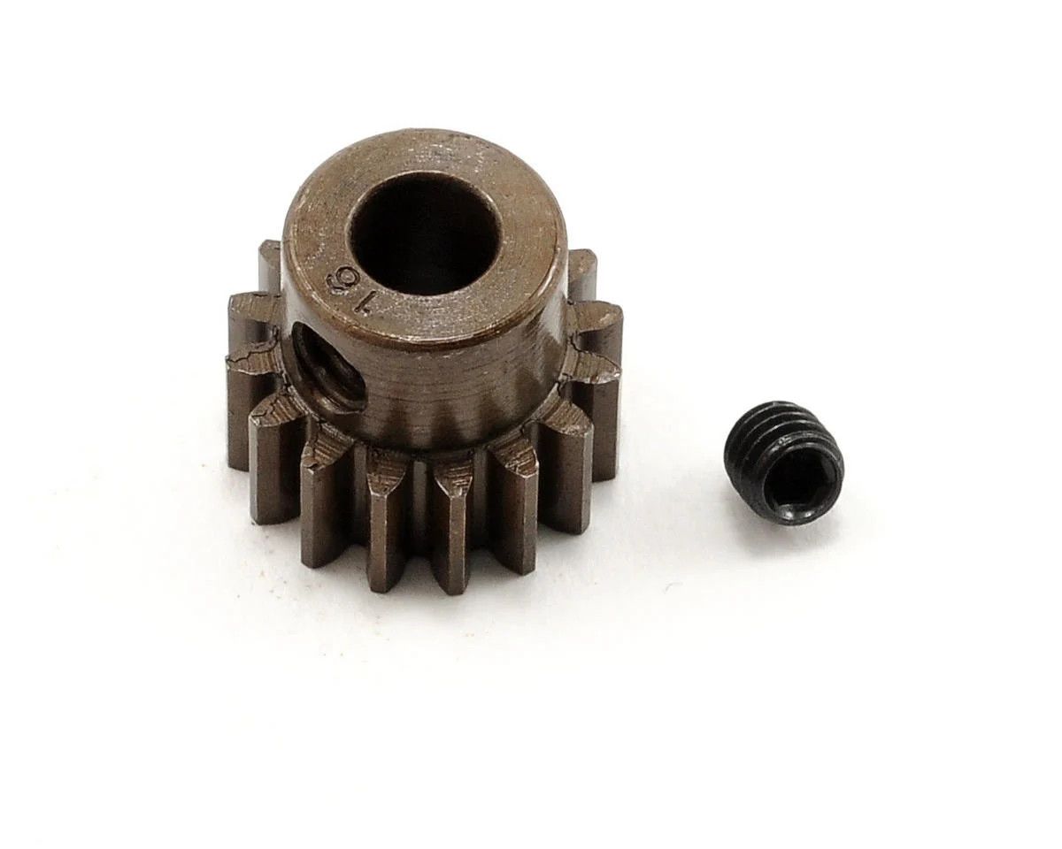 RRP8716 Robinson Racing Extra Hard Steel .8 Mod Pinion Gear w/5mm Bore (16T)