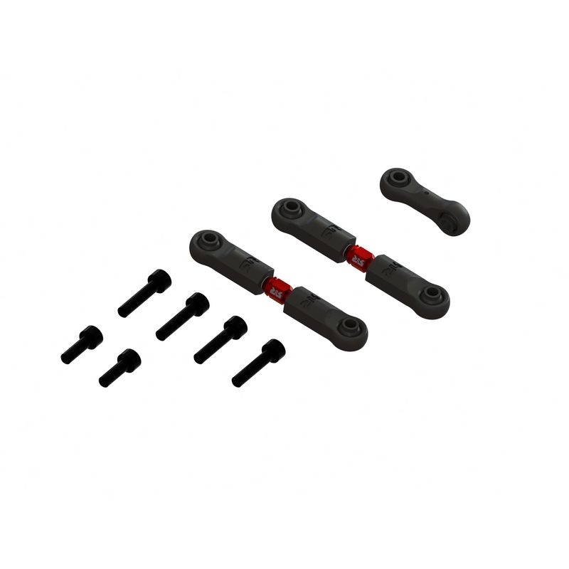 ARA340217 Aluminum Adjustable Steering Links Set B (2pcs) - MOJAVE GROM