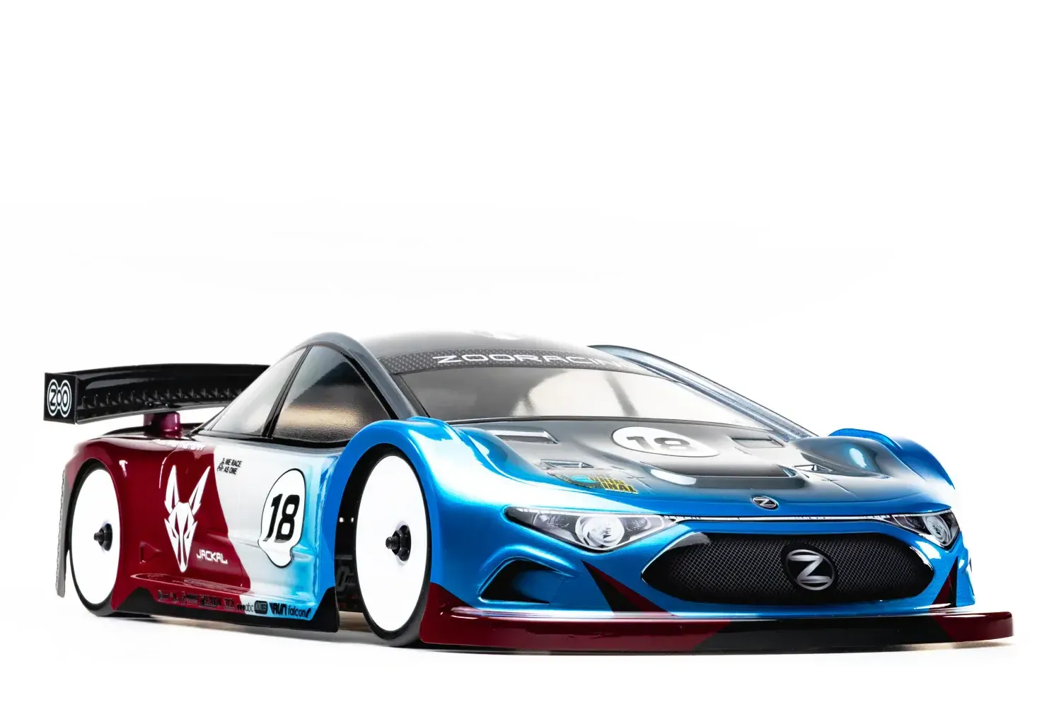 ZR-0018 ZooRacing JACKAL 1/10 TC Body – 190mm (clear)