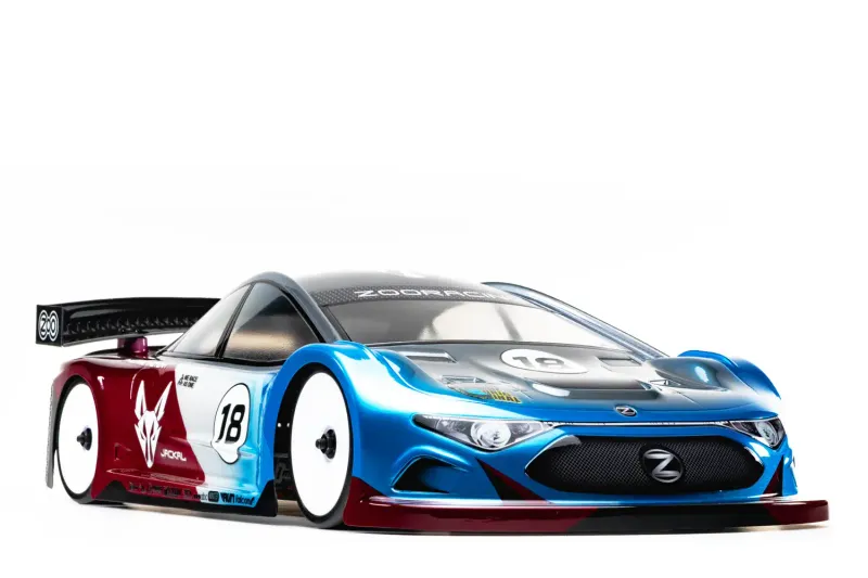 ZR-0018 ZooRacing JACKAL 1/10 TC Body – 190mm (clear)