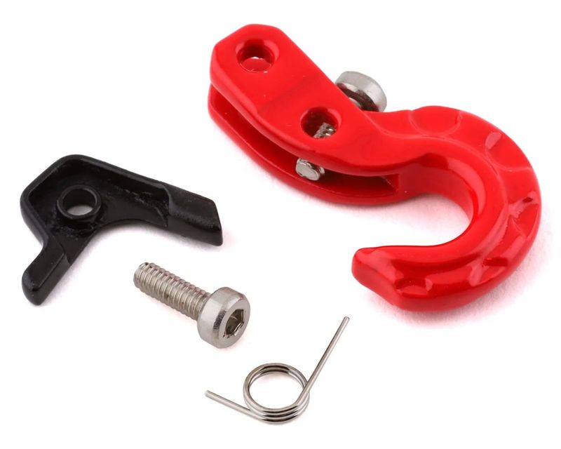 YA-0573RD Yeah Racing 1/10 Scale Metal Winch Hook w/Safety Latch (Red)