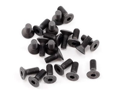 ASC25201 Team Associated M3X8mm Flat Head Hex Screw (10)