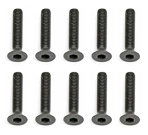 ASC25204 Team Associated 3x16mm Flat Head Cap Screws