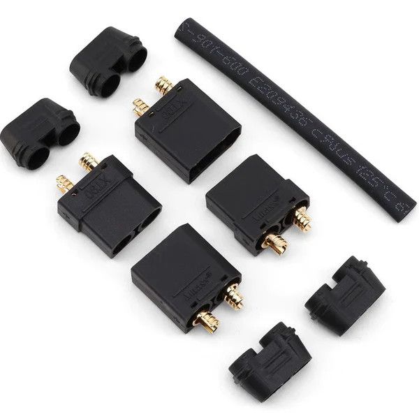 PTK-5038 ProTek RC 4.5mm "TruCurrent" XT90 Polarized Device Connectors (4 Male)