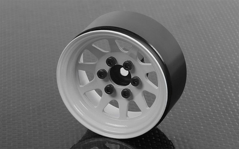 OEM Stamped Steel 1.9" Beadlock Wheels (White)