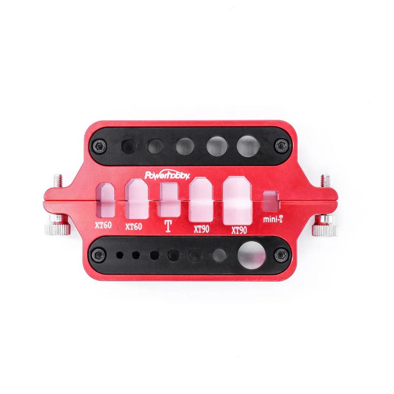 PHB5028RED Powerhobby Aluminum RC Connector Soldering Jig RED