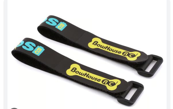 Helios RC 225mm Non-Slip Battery Straps (2)