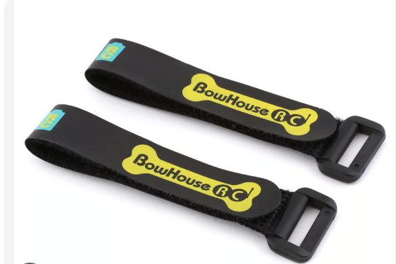 Helios RC 200mm Non-Slip Battery Straps (2)
