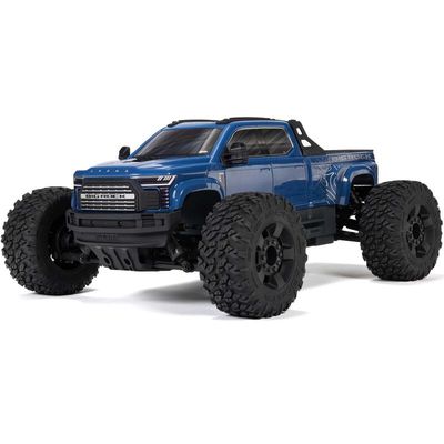 ARA4312V4T3 1/10 BIG ROCK 4X4 223S BLX BRUSHLESS STREET TRUCK RTR WITH DSC, (Blue)
