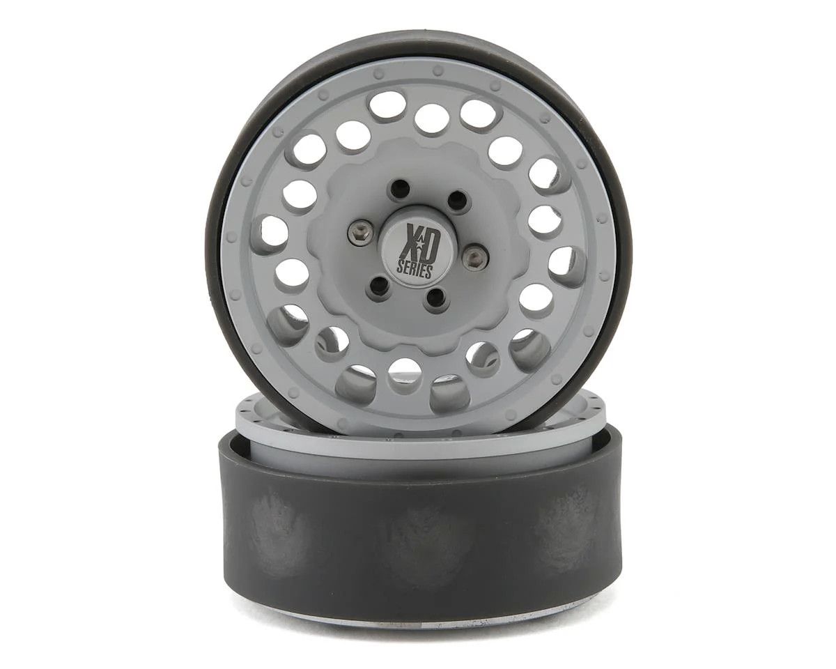 INCIRC00331 Incision KMC 1.9" XD129 Holeshot Crawler Wheel (Silver) (2)