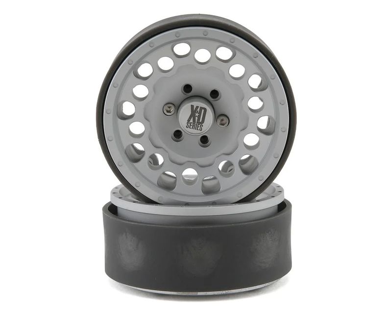 INCIRC00331 Incision KMC 1.9" XD129 Holeshot Crawler Wheel (Silver) (2)