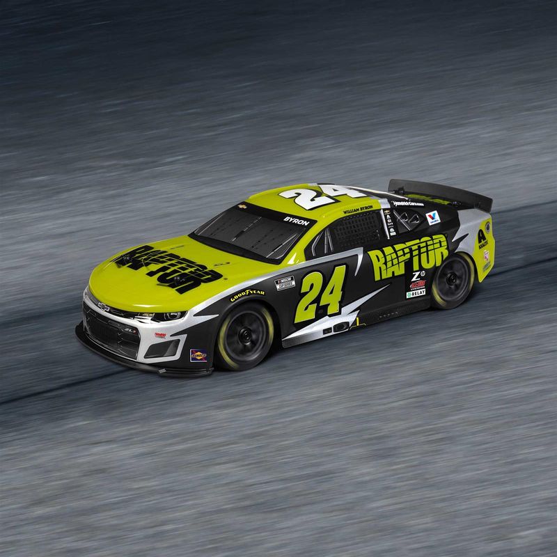 LOS1122524	 1/12 NASCAR RC Race Car William Byron No. 24 2025 Raptor Chevrolet ZL1 2S AWD Brushed On-Road (Battery &amp; Charger Included), Black