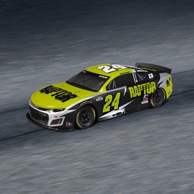 LOS1122524	 1/12 NASCAR RC Race Car William Byron No. 24 2025 Raptor Chevrolet ZL1 2S AWD Brushed On-Road (Battery &amp; Charger Included), Black