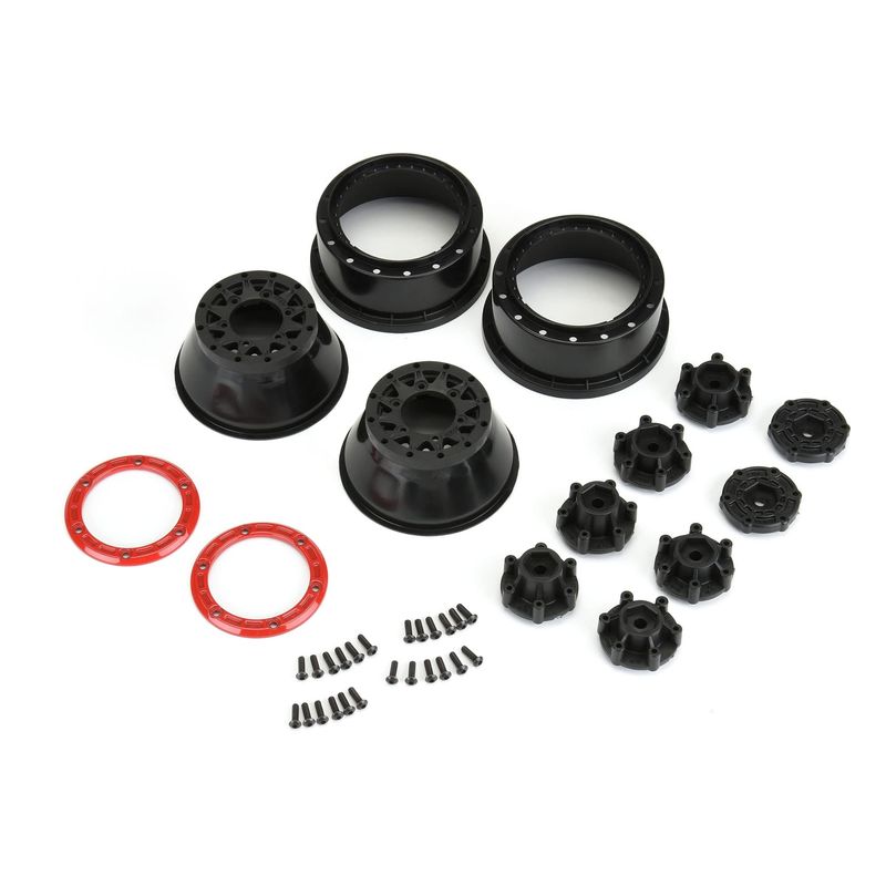 PRO281104	 1/10 Raid Bead-Loc F/R 2.2/3.0 SC (2) Rd/Blk