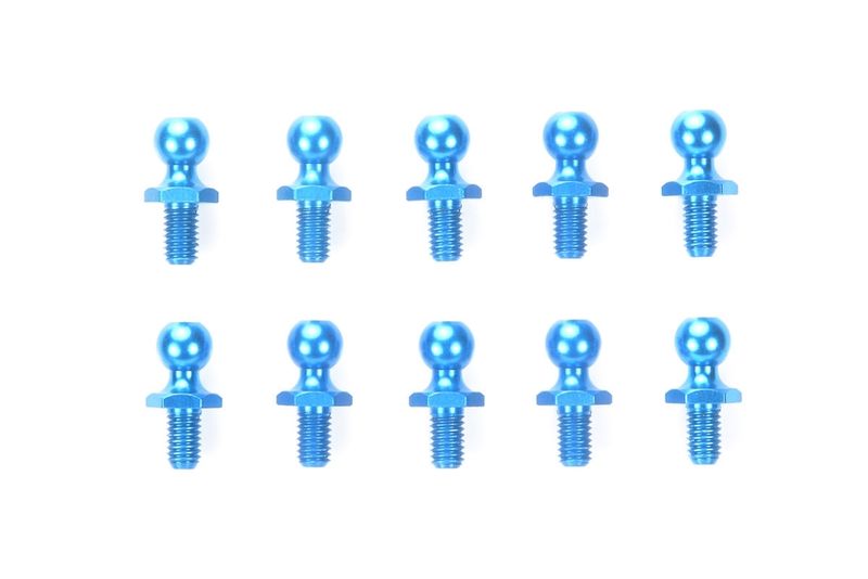 53642 Tamiya 5mm Aluminum Ball Connector (Blue) (10)