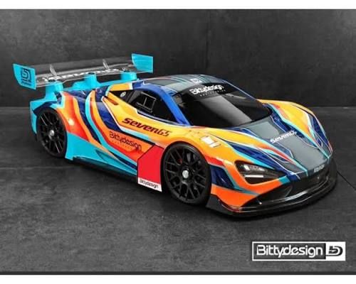 Bittydesign Seven65 1/8 On-Road GT Body (Clear) (325mm Wheelbase)