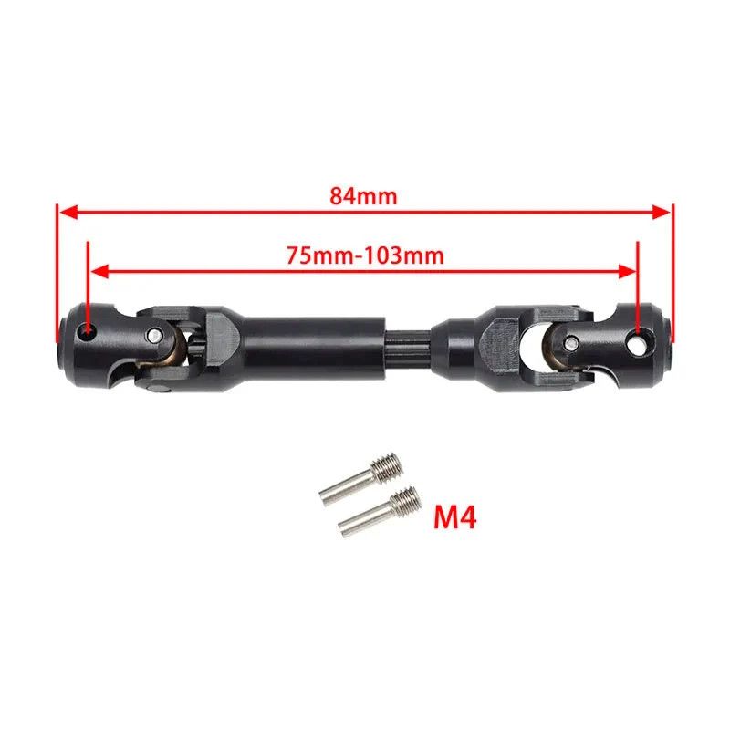 PHB5212   Powerhobby Universal Spline Drive Shaft CVD 75-103MM (1) TRX-4 Wraith SCX10